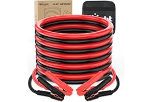 Nilight Jumper Cables for Car Battery 1 Gauge 30 FT Booster Cable Heavy Duty 900 A CCA with Carrying Bag Jump Start Emergency Kit Pickup Truck RV Vans SUV