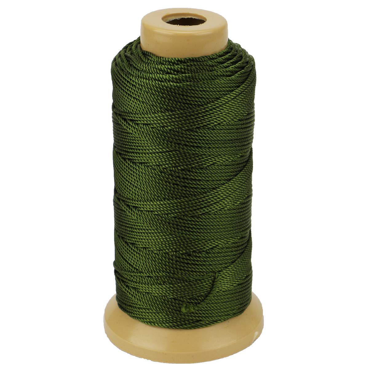 McFanBe 328 Feet Twisted Nylon Twine String Cord for Gardening Marking DIY Projects Crafting Masonry (1.5mm-328 feet, Army Green)