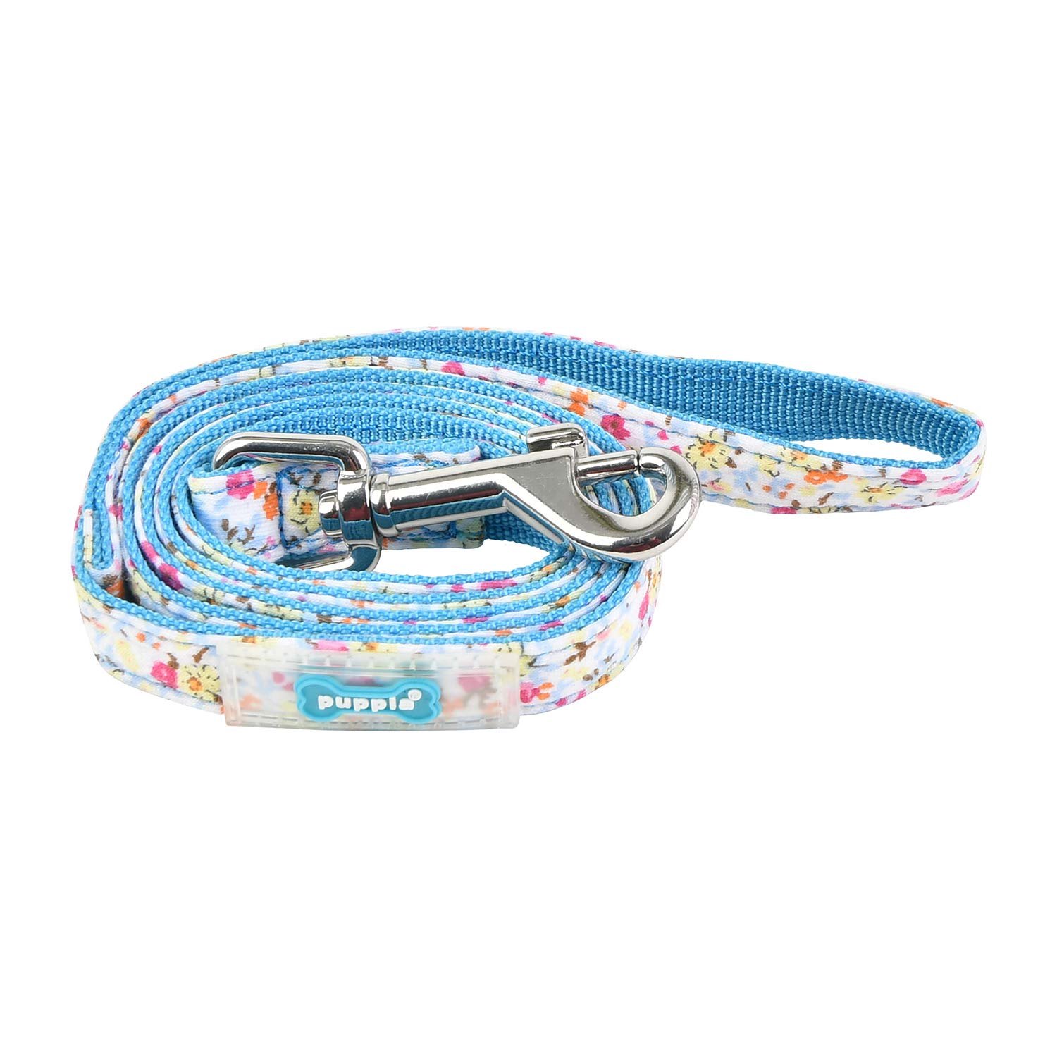 Puppia Wildflower Lead, Sky Blue, M