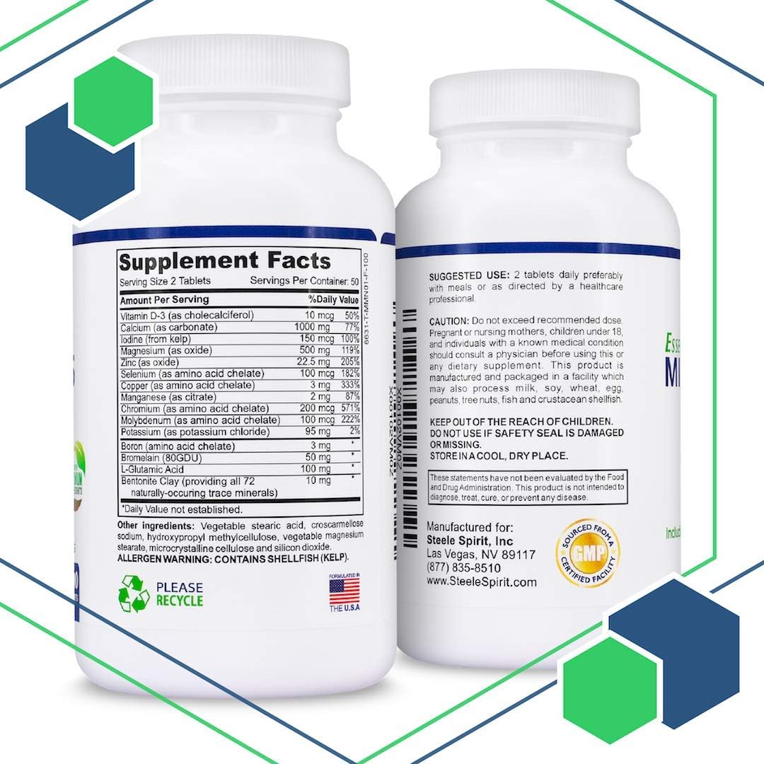 Multimineral with 1000mg Calcium Magnesium Zinc D3: Health & Personal Care