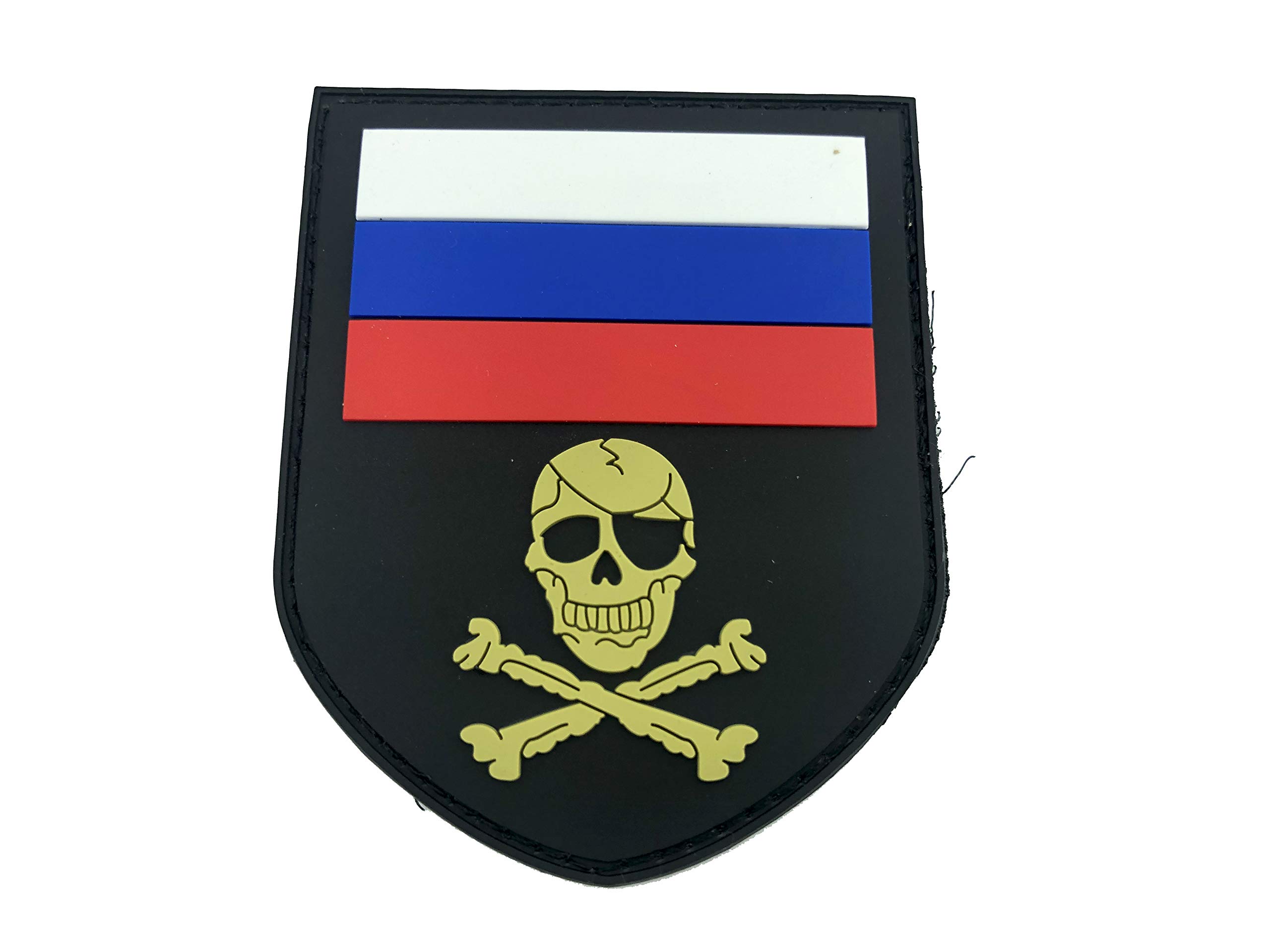 Russia Russian Skull and Crossbones PVC Moral Patch