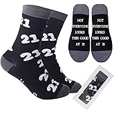 21st Birthday Gifts for Him Men, Stitch Funny 2005 21 Year Old Decoration Socks for Dad Husband Father Daddy, Unique Fun Novelty and Gag 21st Anniversary Ideas for Christmas Fathers Day