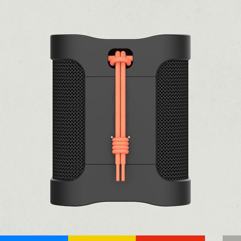 Terrain Mini Altavoz Portátil Inalámbrico con Bluetooth, Impermeabilidad IPX7, 14 Horas de Batería, True Wireless Stereo y Correa Integrada para Viajes y Uso en Exteriores - Negro