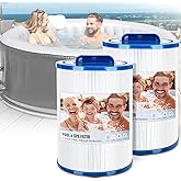 Tomanic 6CH-940 Spa Filter Replaces PWW50P3 Replacement Filter Filbur FC-0359, Aber Hot Tubs 03FIL1400, Waterway 817-0050 PWW50-Certified with NSF50 for Material Safety, 50 Sq.ft 2Pack