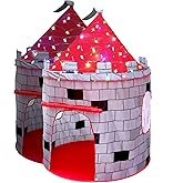LimitlessFunN Knight Castle Pop Up Kids Play Tent | Includes Star Lights & Carrying Case |, Children Indoor Castle Playhouse for Boys, Toddlers, 41" D x 41" W x 53" H