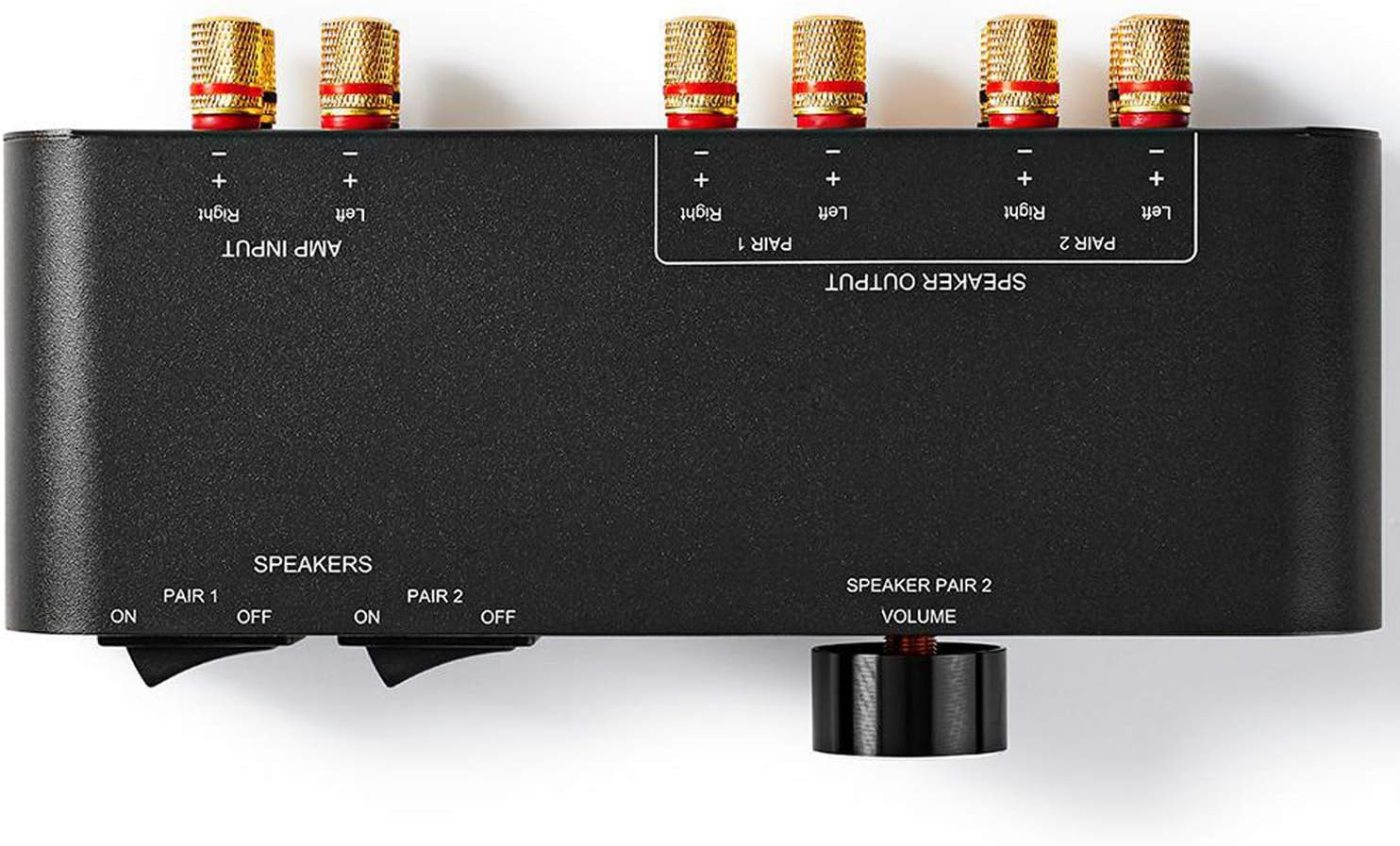 speaker splitter box with volume control