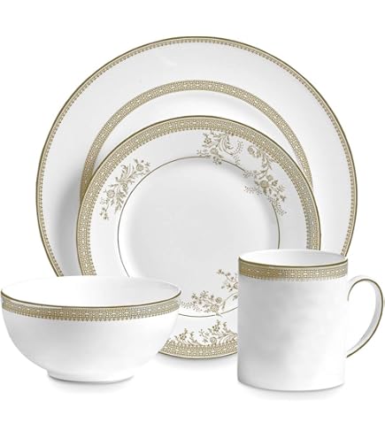 Amazon.com | Vera Wang Wedgwood Vera Lace Five-Piece Place Setting