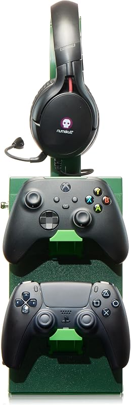 Taquilla y Soporte de Almacenamiento Oficial de Minecraft – Capacidad para 10 Juegos/DVDs, 4 Mandos, Auriculares y Accesorios – Organizador Resistente – Merchandising Oficial de Minecraft