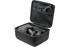 Khanka Hard Travel Case Replacement for Oculus Quest 2/2020 Edition All-in-one 3D VR Gaming Headset (Black)