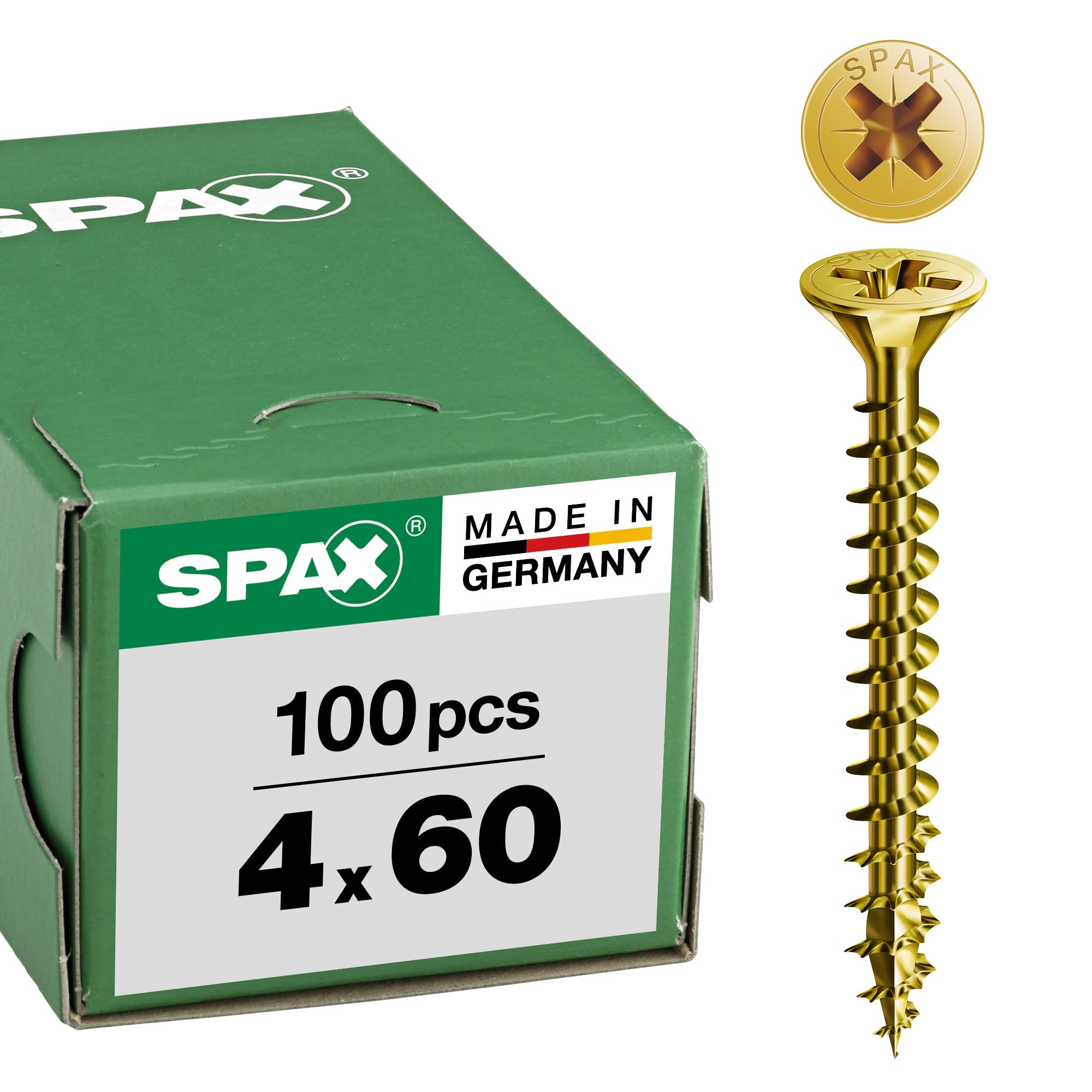 Spax – Universal Screw Countersunk Head Phillips Z 4Cut Full Thread Galvanized Passivated A2L – 1081020350123, 1081020400603 — image 1