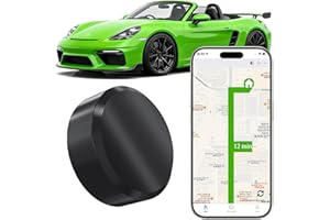 VKAFW GPS Tracker for Vehicles, Mini Hidden Car GPS Tracker,Magnetic Waterproof GPS Locator Global Coverage Real-Time Tracking,for Cars,Assets,Pets,Children and Elderly,No Subscription No Monthly Fee