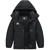SOBAPRA Kids Waterproof Ski Jacket Warm Winter Coat Boys and Girls Fleece Lined Hooded Rain Jacket