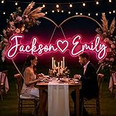 DIDALIFE Custom Neon Signs, Personalized Neon Sign for Valentines Day Decor, Customizable Wedding and Birthday Party Decorations Valentines Gifts