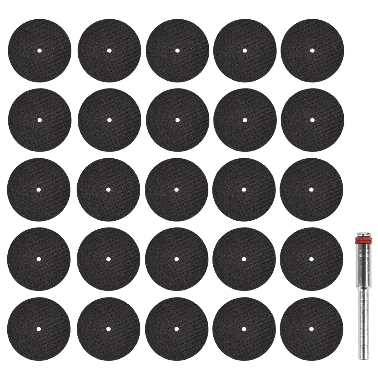 Resin Cutting Wheel 32mm Rotary Tool Cutting Disc Fiberglass Reinforced Cut-Off Discs Kit for Grinding (100PCS Cutting Wheels + 1PCS 36mm Mandrel)
