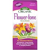 Espoma Organic Flower-Tone 3-4-5 Natural &amp; Organic Plant Food; 4 lb. Bag; Organic Fertilizer for Flowers, Annuals, Perennials &amp; Hanging Baskets. Blossom Booster. 2 Pack