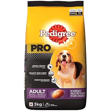 Pedigree PRO Expert Nutrition Adult Small Breed Dogs (9 Months Onwards) Dry Dog Food 3kg Pack