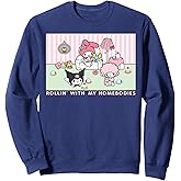 SANRIO My Melody and Kuromi Rollin with my Homebodies Black Unisex Adult Sweatshirt