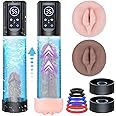 Penis Pump Male Sex Toys - 12 Smart Modes Water Penis Enlarger Extender Electric Dick Pump Male Masturbator Waterproof Cock Pump Erection Pump Device Adult Sex Toys for Men Penis Sleeve Ring Extension