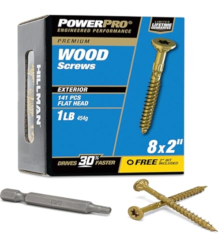 Amazon.com: Power Pro Premium Exterior Wood Screws, #8 x 1-1