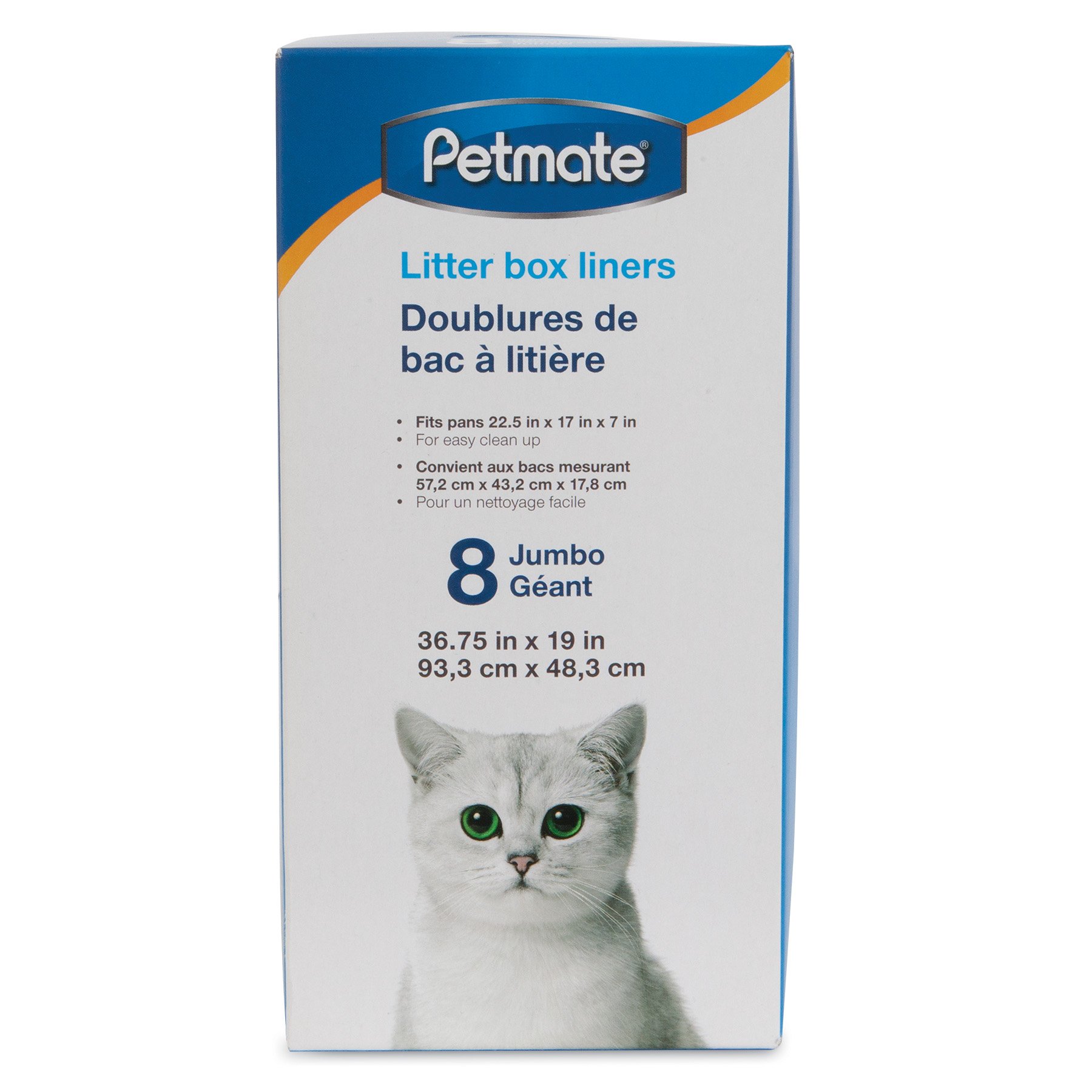 Photo 1 of Petmate, Litter Pan Boxed Liners, Jumbo, 8 Pack