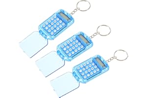 CONGARTENO Mini Flip Pocket Calculator Keychain with Abs Material 3 Pcs for Students and Portable Design