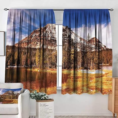 Amazon Com Landscape Door Curtains Fall Country Rocky Cliffs 42