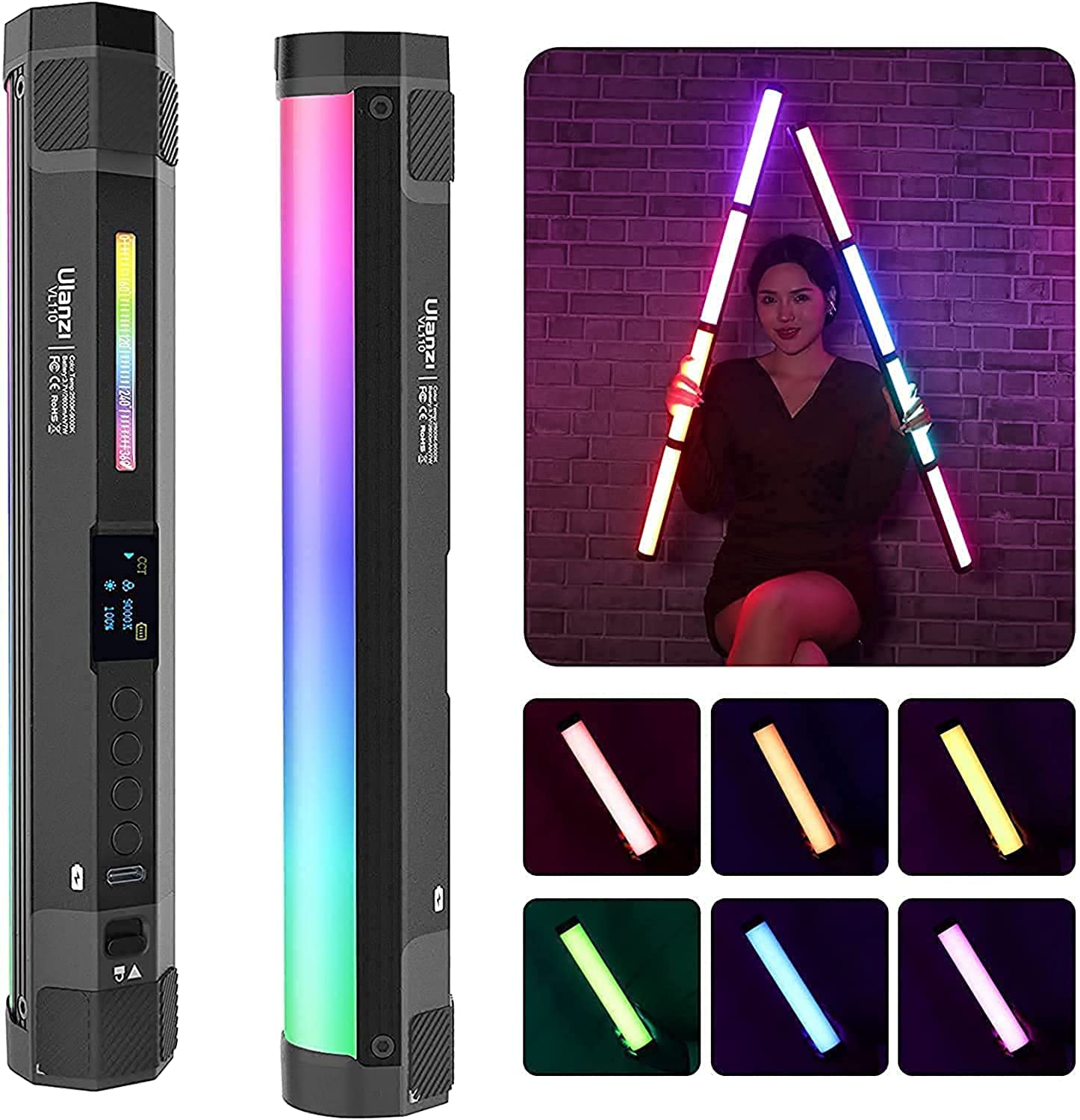Ulanzi VL110 RGB Video Tube Lamp