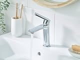 Bristan Frammento Eco Start Basin Mixer Tap with Clicker Waste Chrome view 4