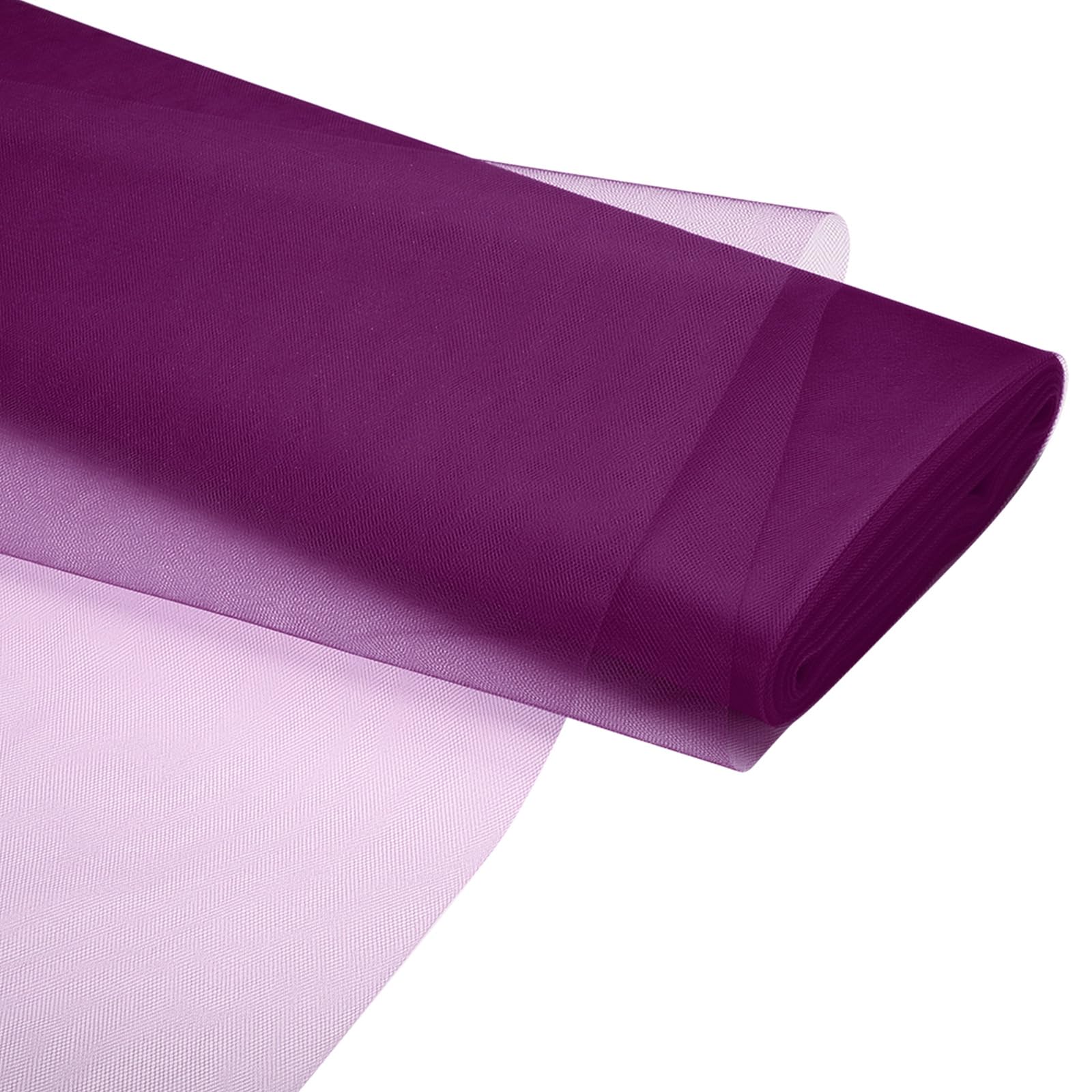 PATIKIL Tulle Fabric Rolls, 54 Inch by 40 Yards Fabric Spool Tulle Ribbon Netting Bolt for DIY Crafts Wedding Party Decorations, Tutu Skirts, Table Skirt, Gift Wrapping, Grape Purple