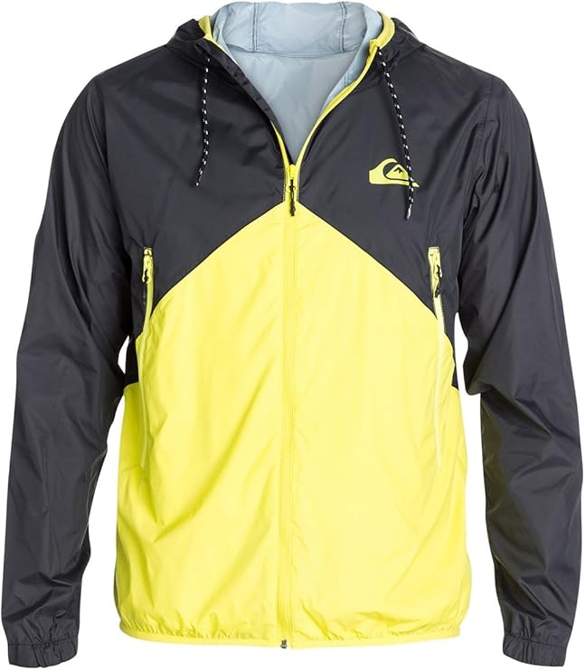 Quiksilver Men's New Wave Jacket Windbreaker Jacket, Azufre (Sulphur