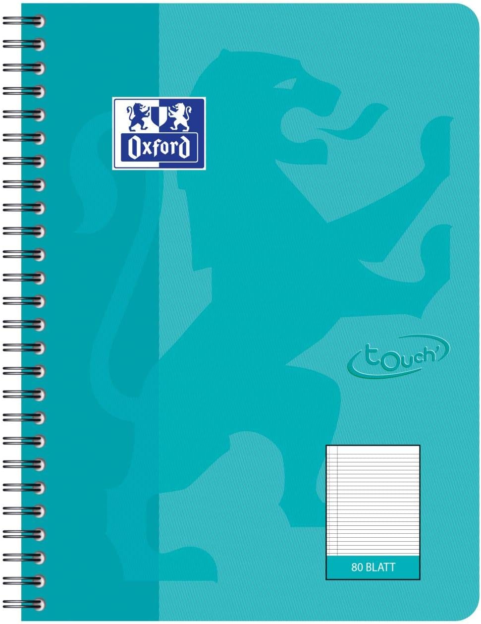Oxford 400086489 Collegeblock Touch Im Format B5 80 Blatt Liniert Mit Rand Aqua Schreibblock Notizblock Briefblock Schulblock Amazon De Burobedarf Schreibwaren