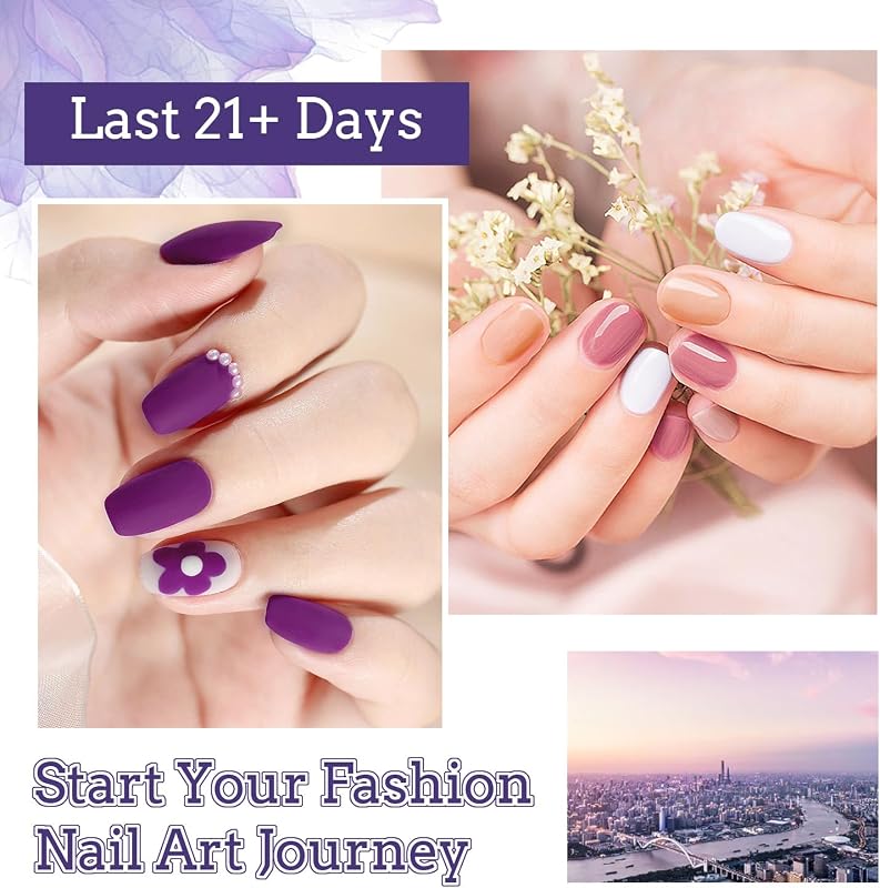 Kit de esmalte de uñas de Gel de 20 colores con Base de luz UV capa superior mate Gel de uñas vibrante de alto brillo equipado con herramientas de manicura… — foto 7 de 8