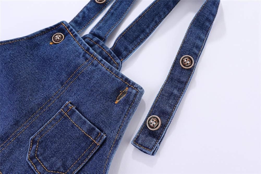 Mud Kingdom Toddler Boys Cute Denim Overalls: Clothing