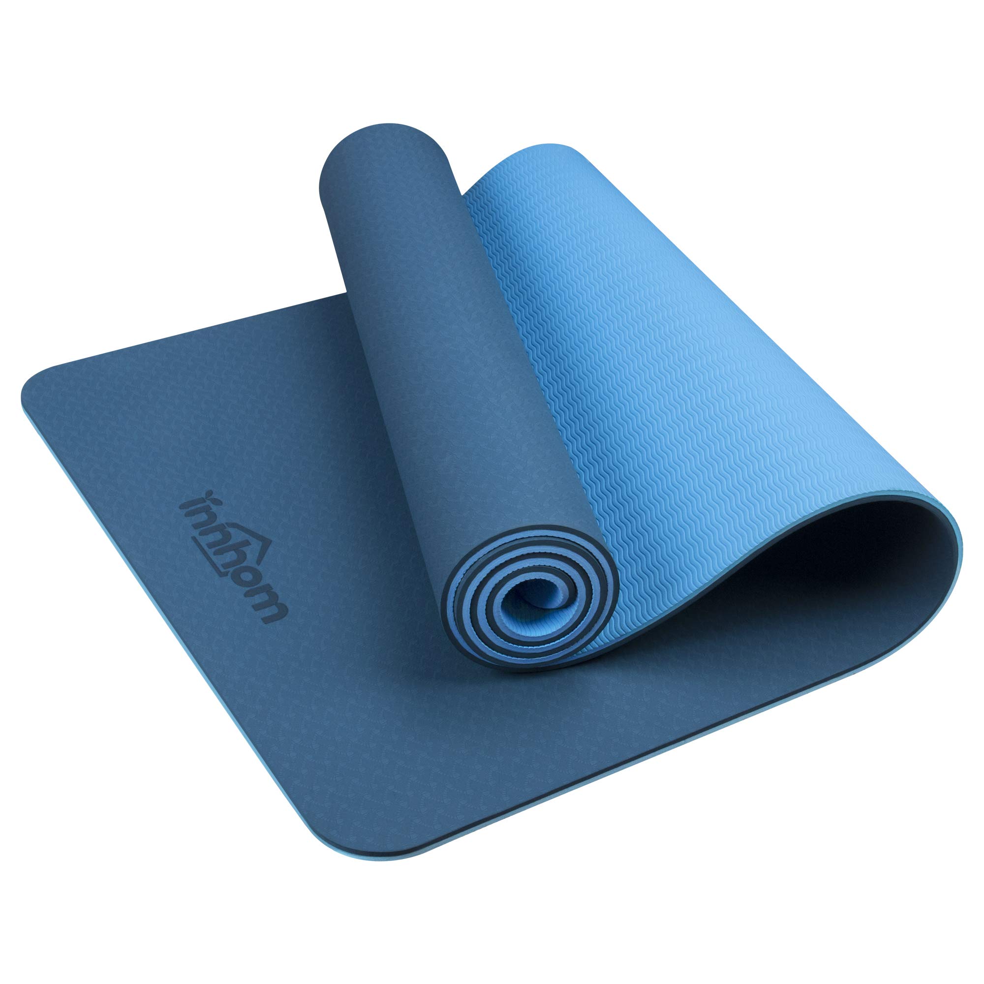Yoga Mat innhom Yoga Mats for Women 1/3 inch Thick Yoga Mat for Men Exercise Mat Workout Mat for Yoga Pilates Home Gym Yoga Mat Non Slip with Carrying Strap