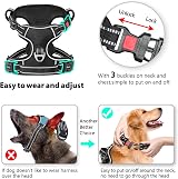 HEELE Dog Harness No Pull Medium Reflective Front Back Clips Adjustable view 4