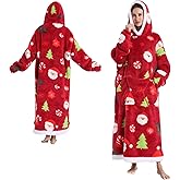 GoodtoU Oversized Wearable Blanket Hoodie Cozy Christmas Birthday Gifts for Women Sherpa Hoodie Blanket with Big Pocket