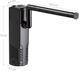 NICREW Internal Aquarium Filter 40-80L Black with Dual Filtration view 7