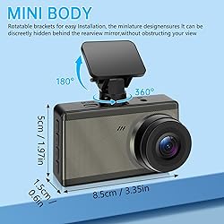 NICEWIN Dash Cam Front and Rear - 4K Ultra HD Dual