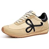LUCKY STEP Women's Fashion Sneakers Trendy Stylish Low Top Classic Retro Casual Ladies Comfortable Running Walking Shoes