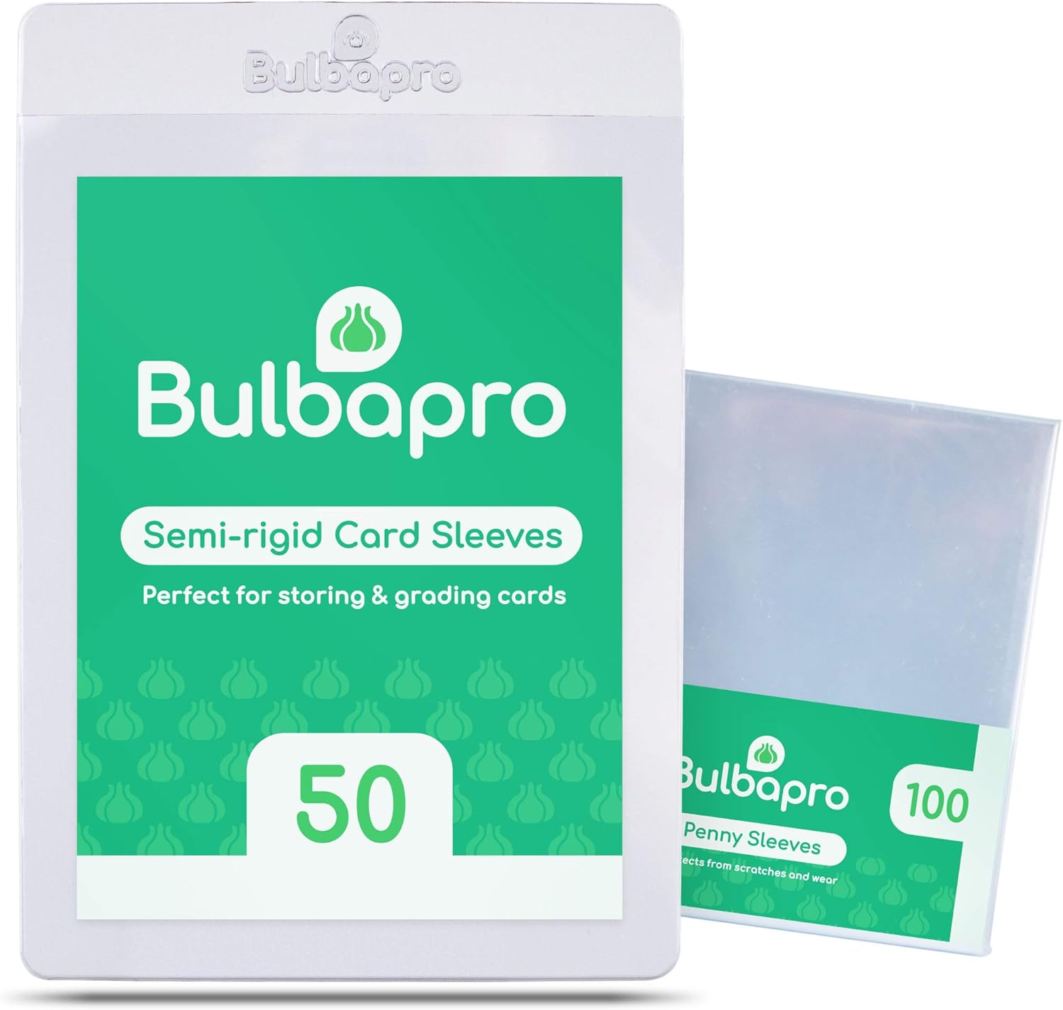 SLEEVEE Semi Rigid Card Saver - 50 Kartenhüllen Für TCG Grading - 84x123mm - Ultra Klar & Knickgeschützt