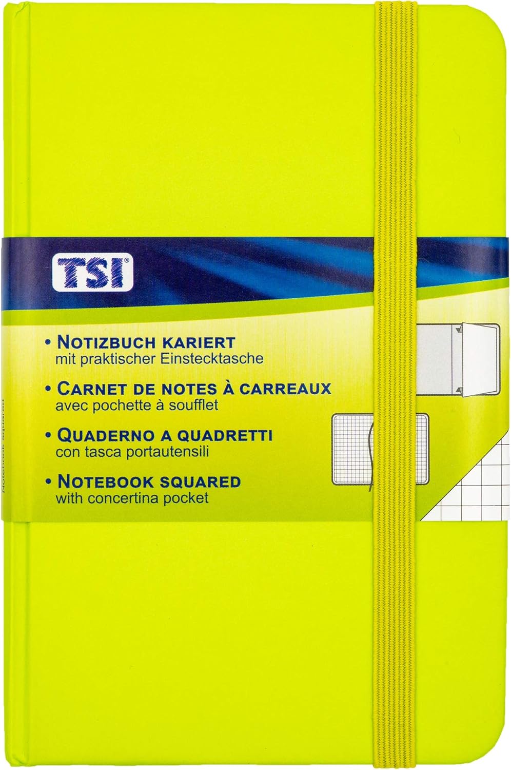 TSI 63556 Notebook B7, Squared with 100 Sheets, Green