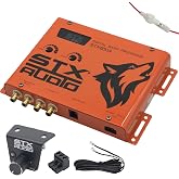 STX Audio STX851A Digital Bass Processor - Dash Mount Remote Control, Adjustable Sweep &amp; Wide Bass Controls, 133dB SNR, Balanced RCA Inputs - Car Audio Enhancement