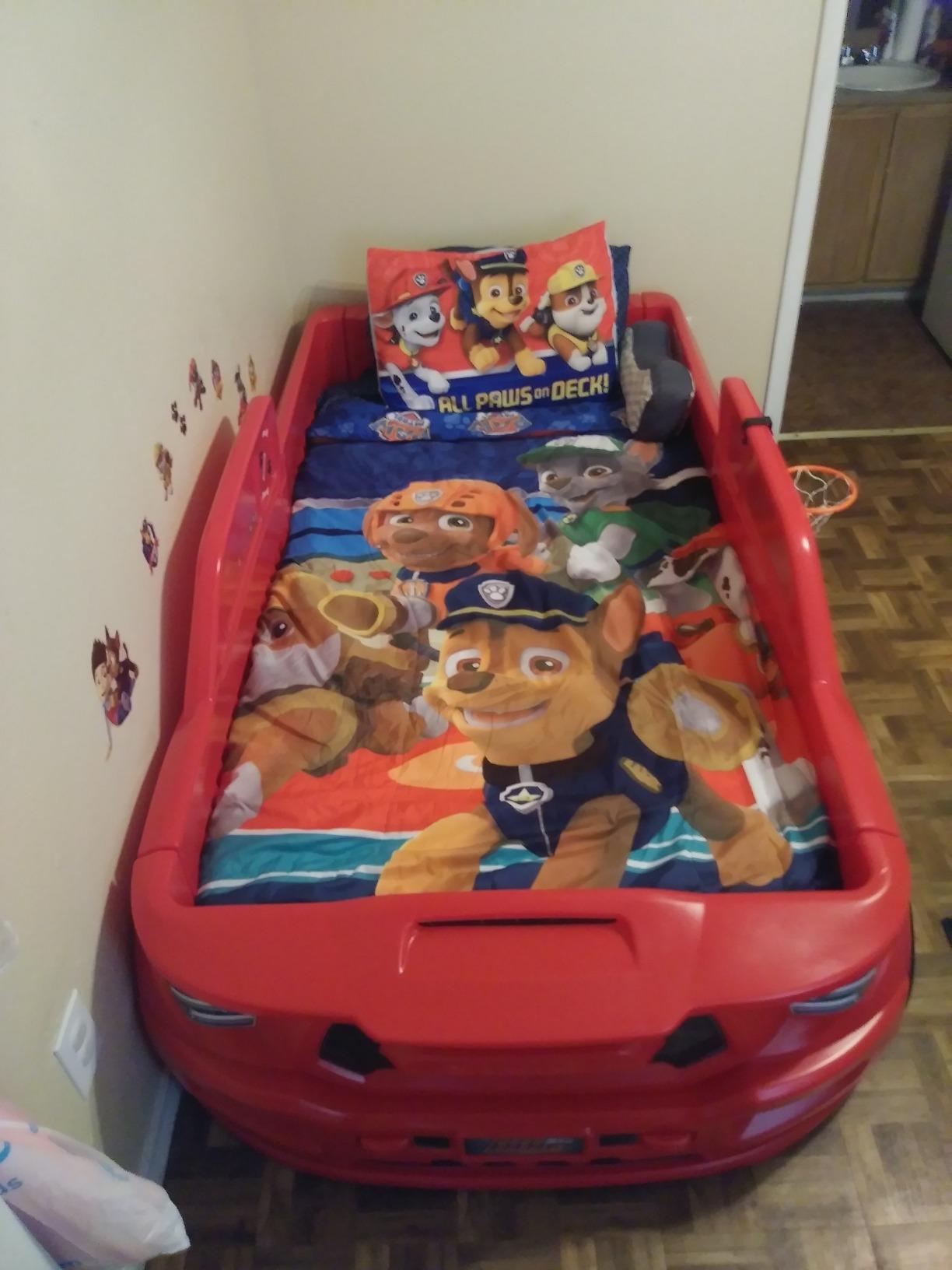 32/mo Finance Step2 Turbocharged Twin Truck Kids Bed, Red Buy Now