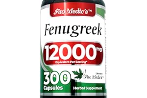 FITO MEDIC'S Lab | 300 Capsules |12000 mg| Fenugreek Capsules | Fenugreek Seed | Concentrate Extract | Fenugreek Supplements | Ultra high Absorption.