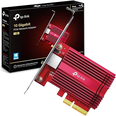 TP-Link TX401 10G PCIe Network Card Low-Profile Full-Height Brackets Win Linux
