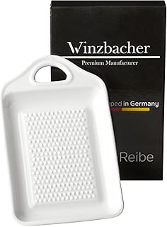 Winzbacher® DAS ORIGINAL - Keramik Ingwerreibe | ideal für Ingwer, Kurkuma und Knoblauch | Verbessertes Konzept 2020 | Spülmaschinenfest | Optimal für die Zubereitung von Ingwertee