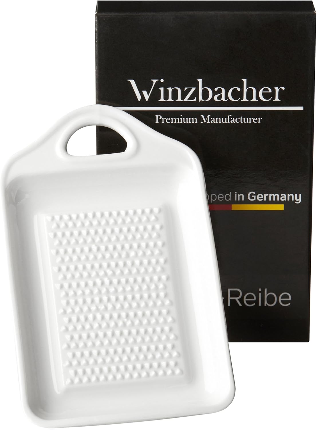 Winzbacher® DAS ORIGINAL - Keramik Ingwerreibe | ideal für Ingwer, Kurkuma und Knoblauch | Verbessertes Konzept 2020 | Spülmaschinenfest | Optimal für die Zubereitung von Ingwertee