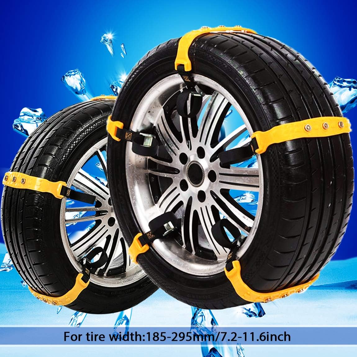 PrettyQueen SUV Car Snow Chains for Trucks Cars Snow Tire