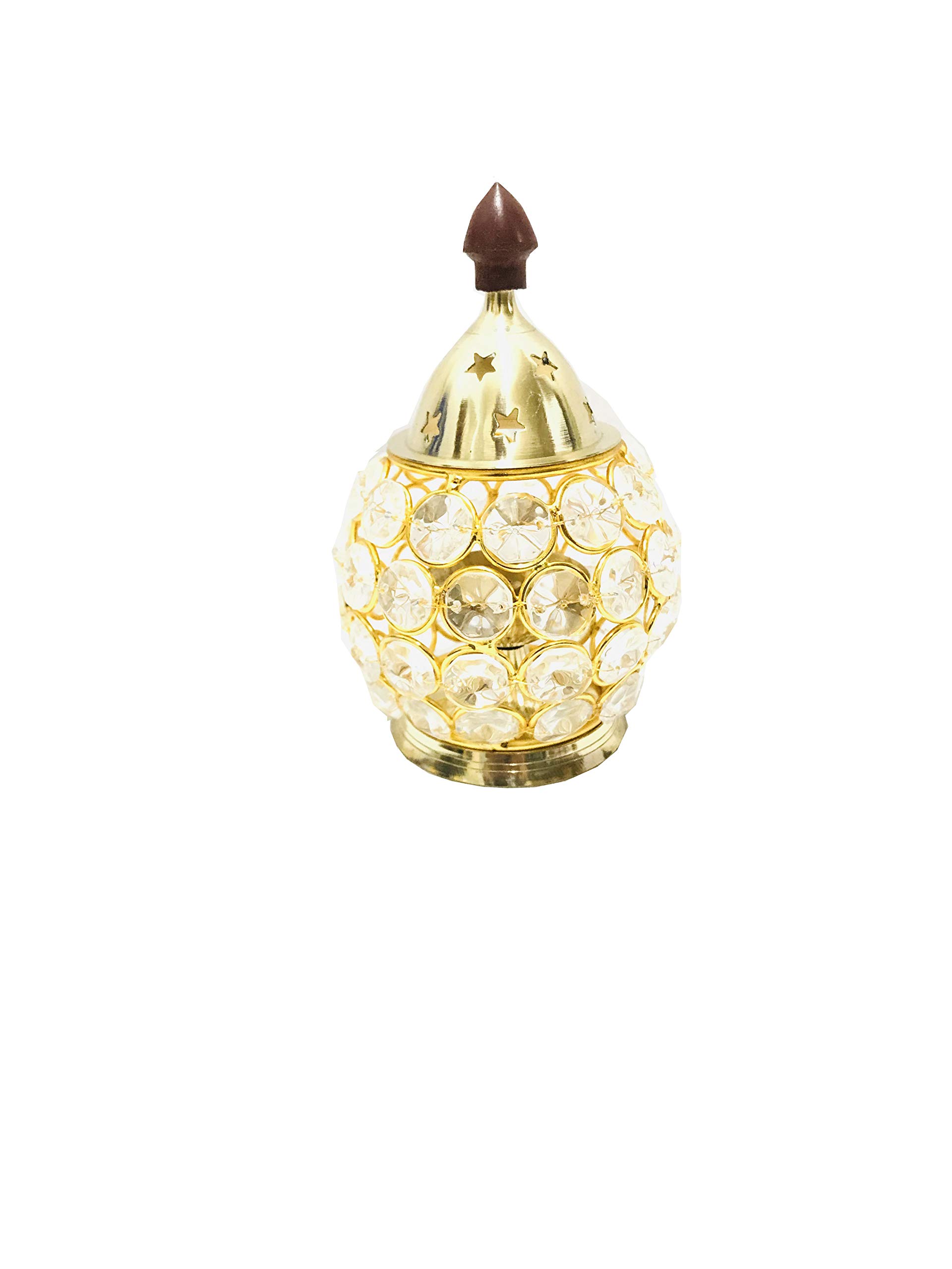 Brass Akhand Jyot Diya for Home Temple Pooja Navaratri/Navratri Jyot Deepak Puja Dia Diwali Deepak Oil Lamps Lantern for House inaugration Return Gift Items Size- 5 inch