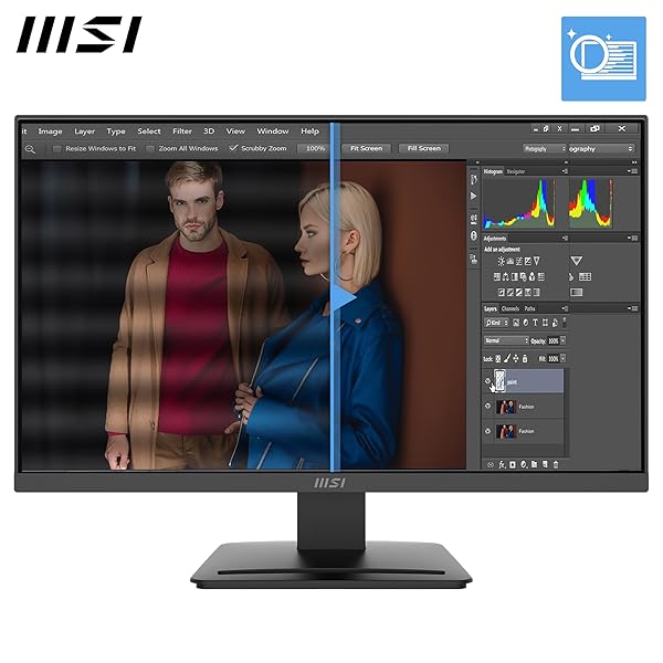 MSI PRO MP243L E14 24-INCH IPS 1920 X 1080 (FHD) GAMING OFFICE MONITOR, 144HZ, ADAPTIVE-SYNCH, HDR READY, HDMI, VGA PORT,VESA MOUNTABLE, TILT, 4-SIDE SLIM BEZEL,1MS, BLACK